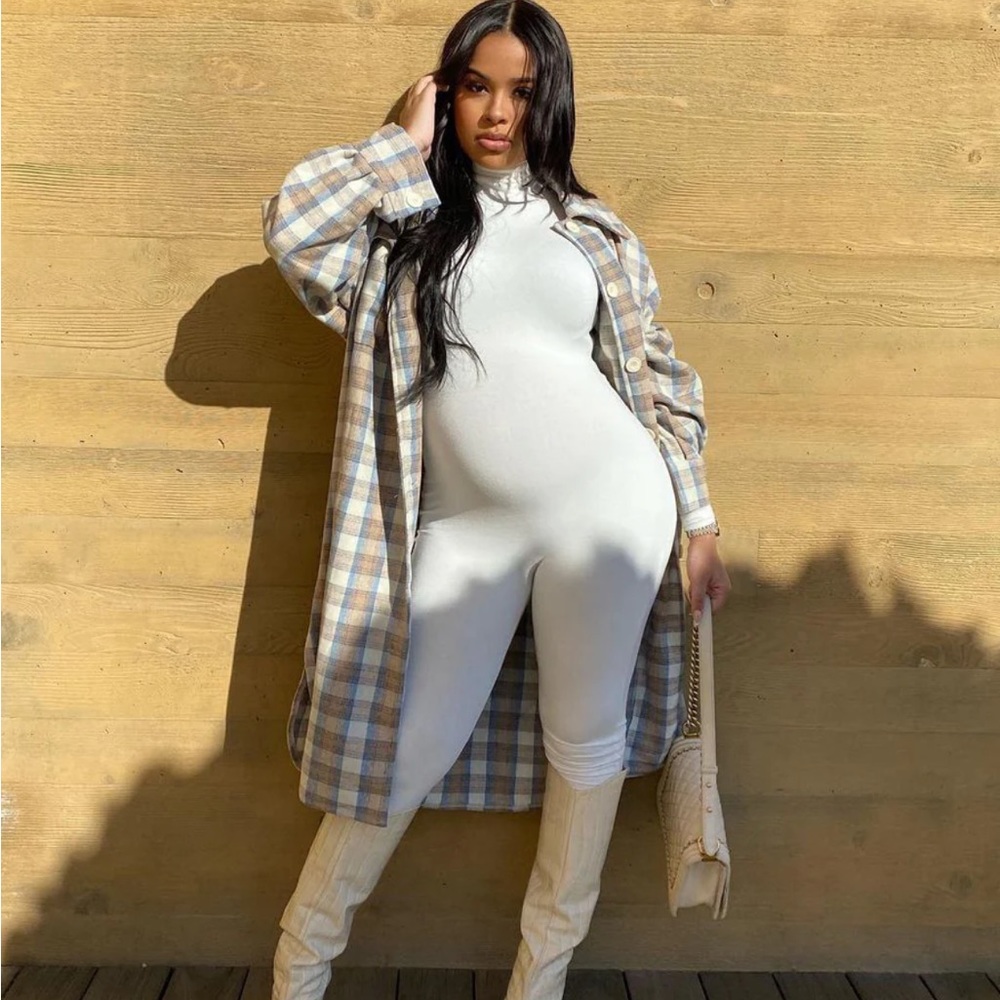 Fashion Nova Patent Me Plaid Shacket